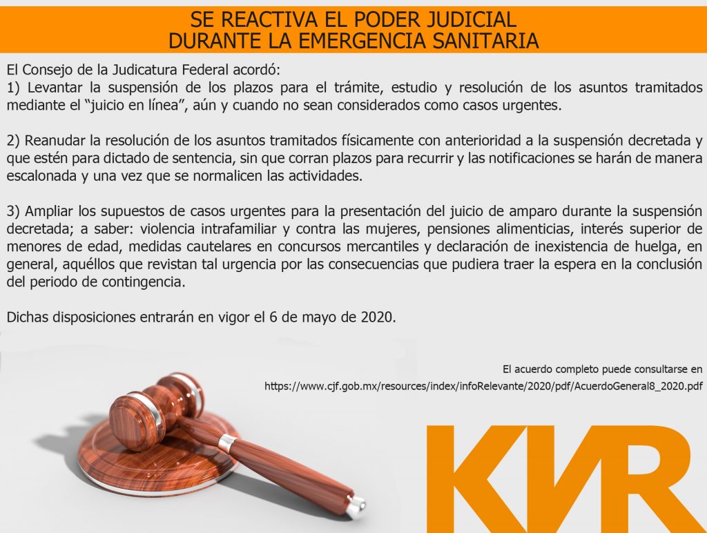 Se Reactiva El Poder Judicial – KNR Abogados